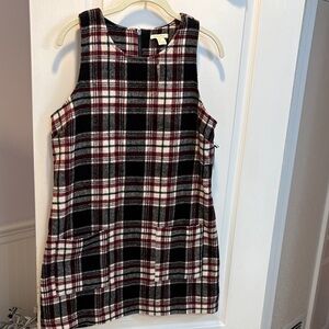 NWT Forever 21 Burgundy and Black Plaid Dress
